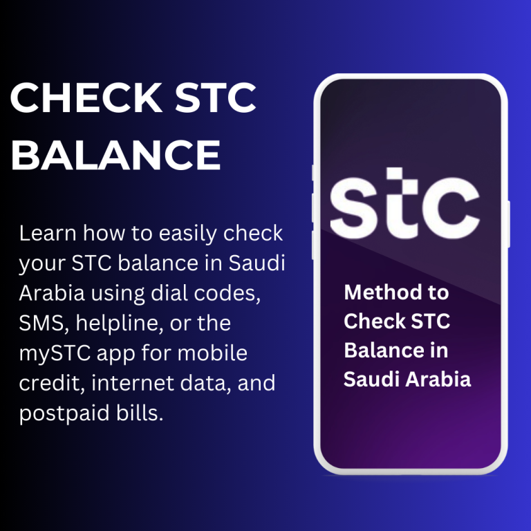 Method to Check STC Balance in Saudi Arabia