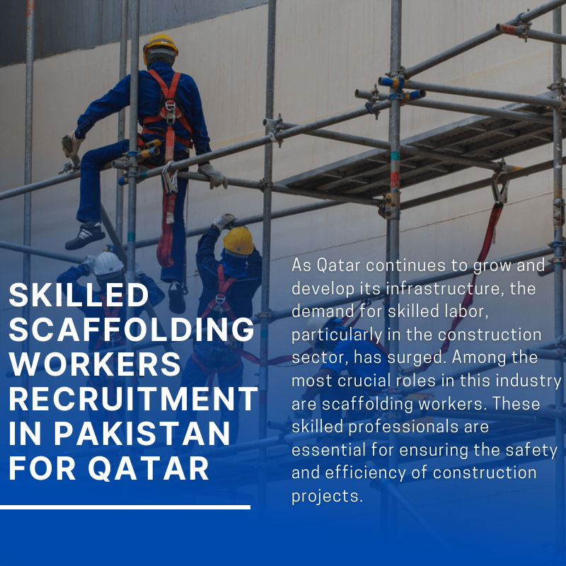 skilled scaffolding workers recruitment in Pakistan