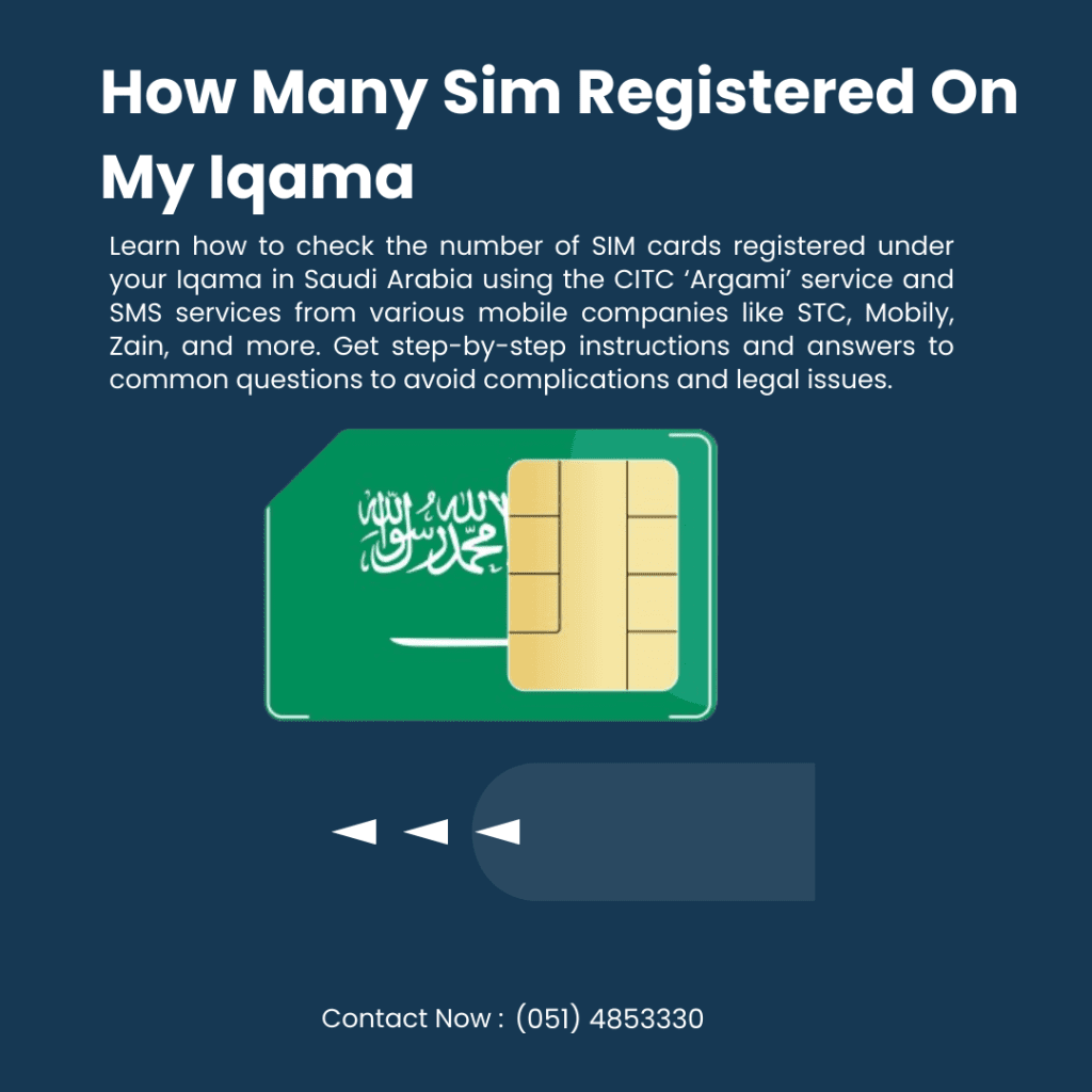 Check SIM Cards Registered Under Your Iqama