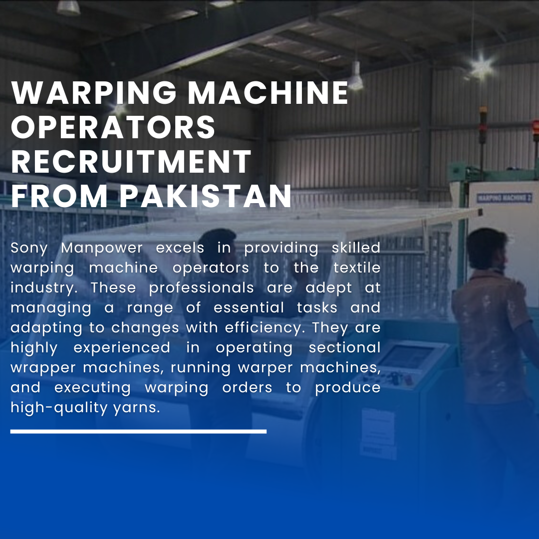 Warping Machine Operators recruitment