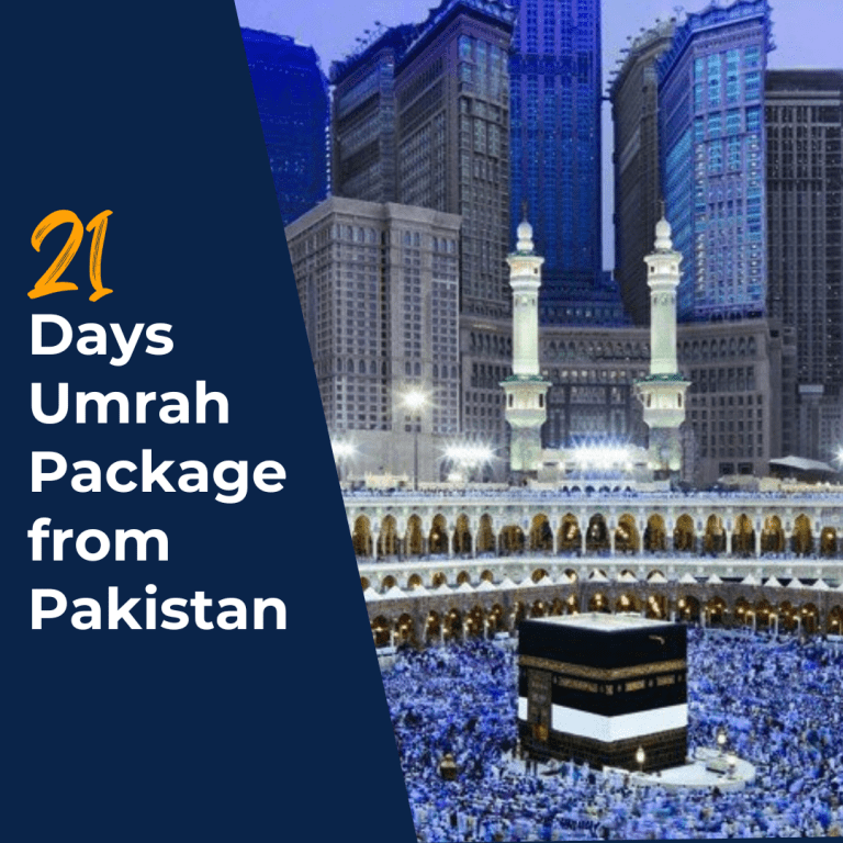 21 days Umrah package from Pakistan price 2024