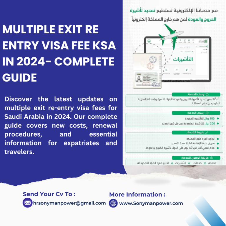 Multiple Exit re entry visa fee ksa in 2024- Complete Guide