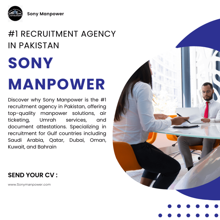 #1 Recruitment Agency in Pakistan – Sony Manpower