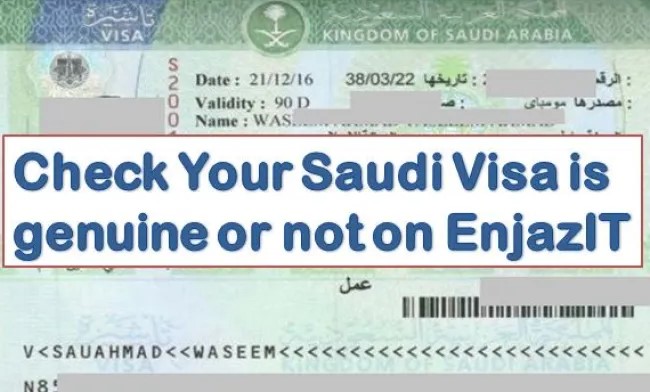 Check Saudi Visa Is Original or Fake