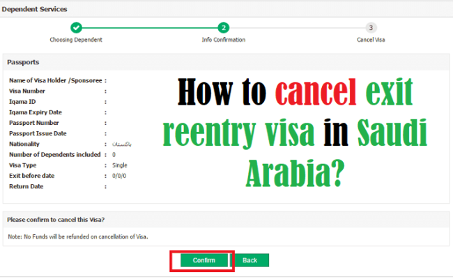 Muqeem Exit/Re-Entry Visa Validity Check