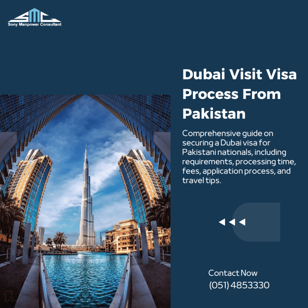 Dubai visit Visa from Pakistan