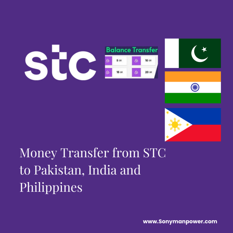 Transfer Money from STC to Pakistan, India and Philippines