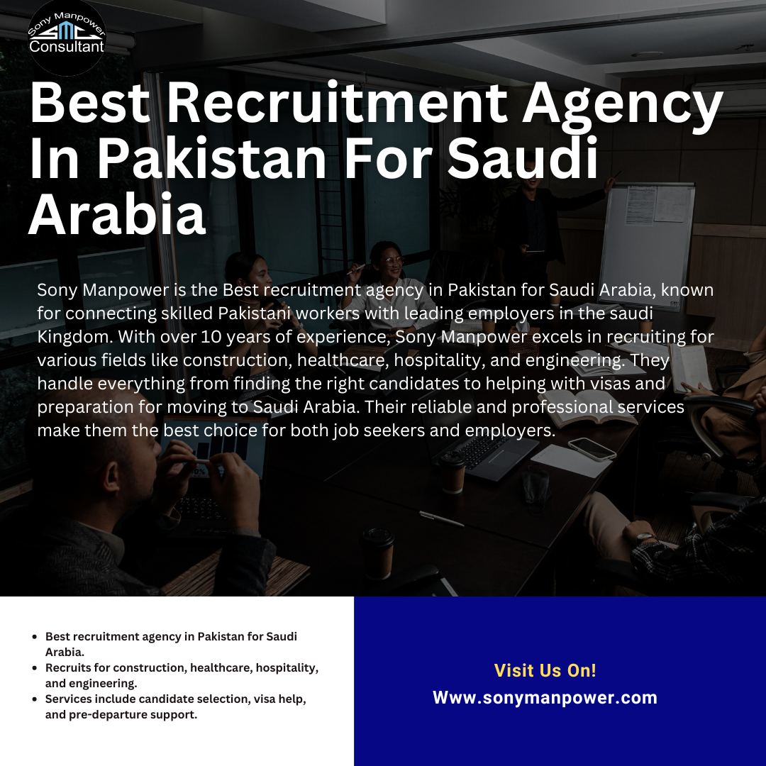 Best Recruitment Agency In Pakistan for Saudi Arabia