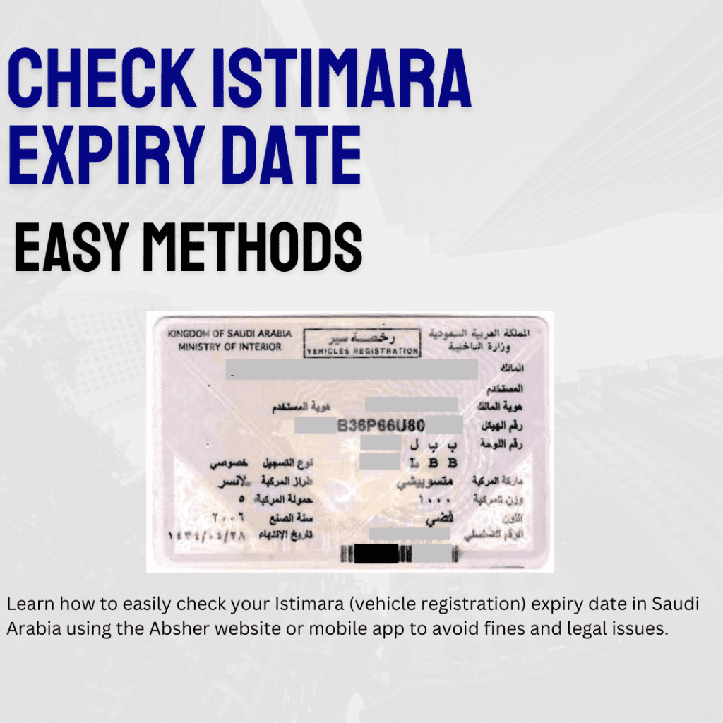 Check Istimara date