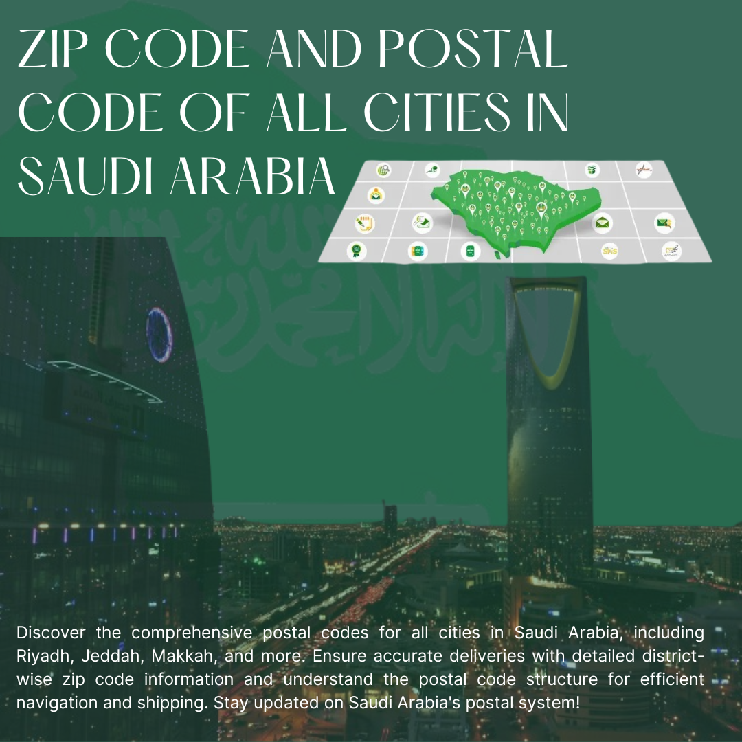 Zip Code And Postal Code of All Cities in Saudi Arabia