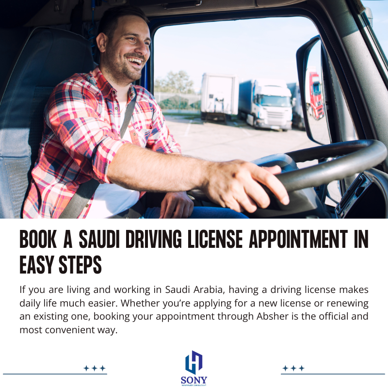 Book a Saudi Driving license appointment