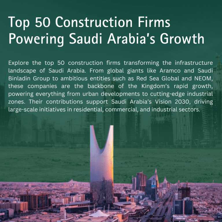 Top 50 Construction Companies Powering Saudi Arabia’s Growth