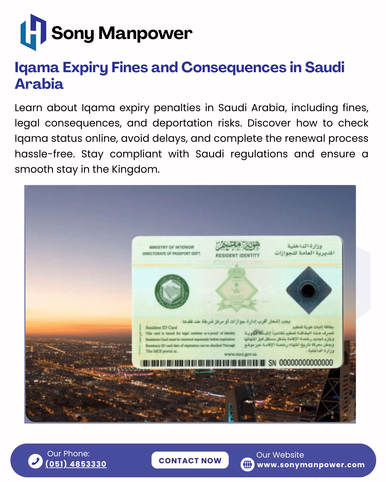 Iqama Expiry Fines and Consequences in Saudi Arabia