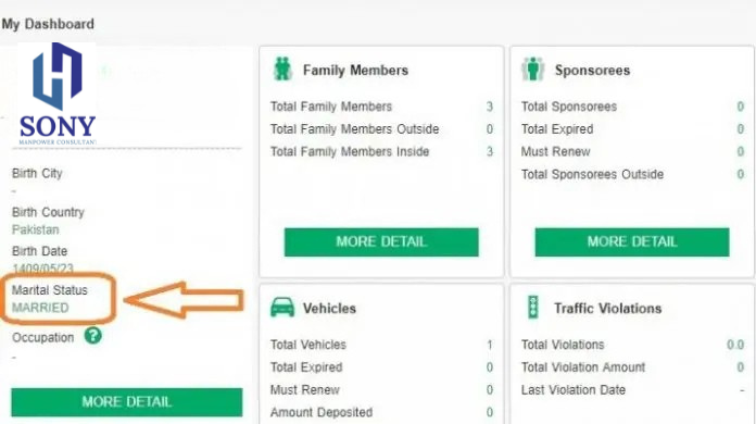 How to Check Marital Status in Absher