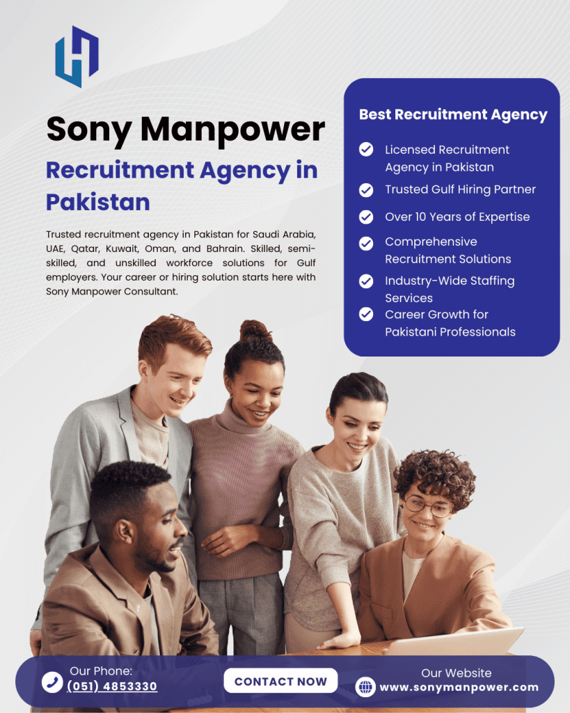 Sony Manpower Recruitment Agency in Pakistan