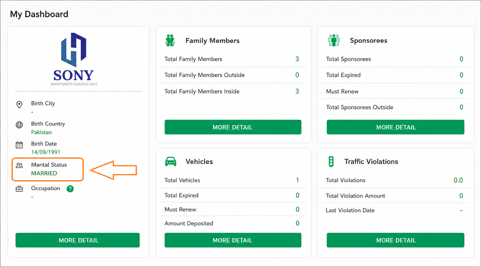 How to Check Marital Status in Absher