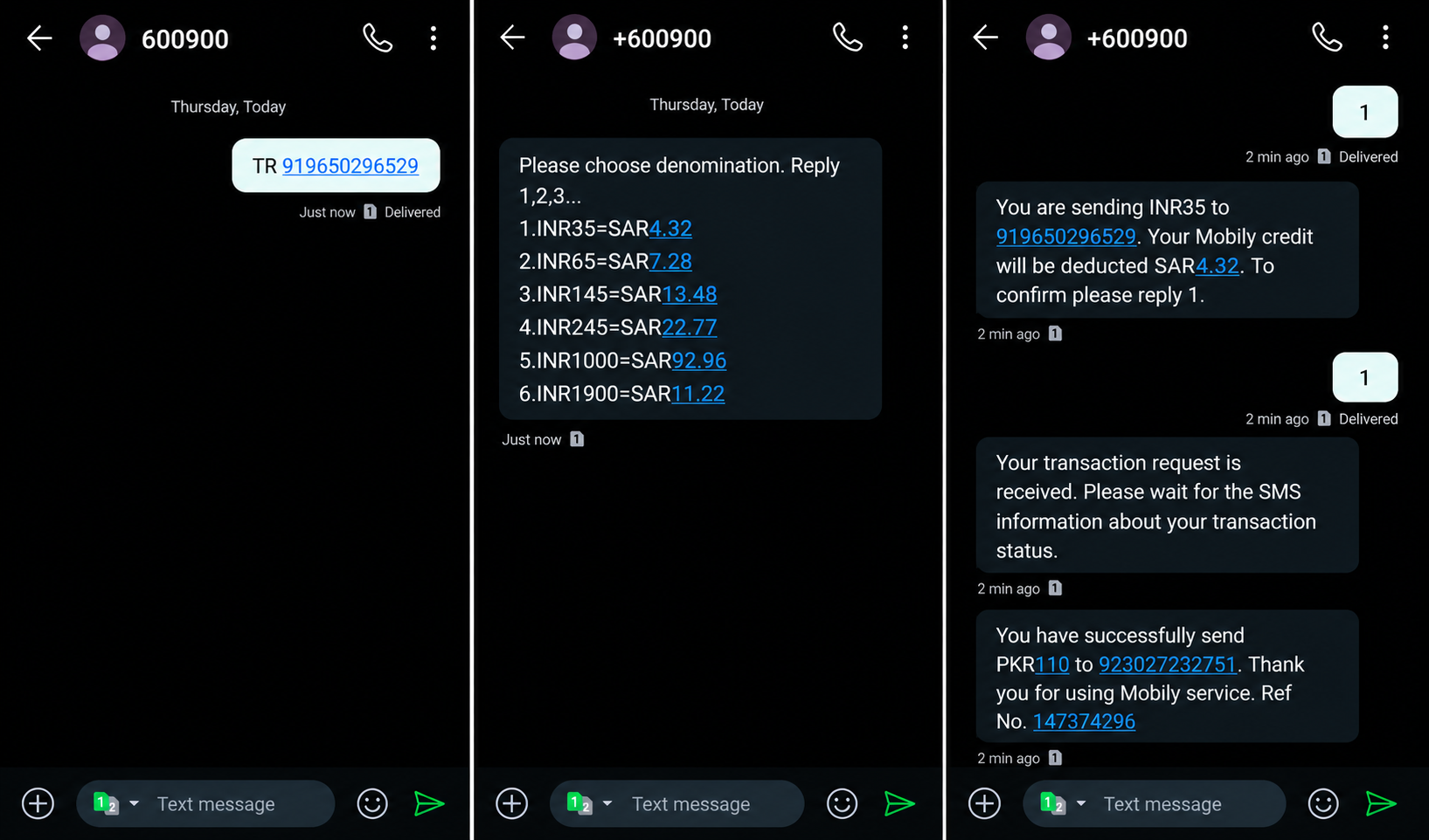 Transfer Balance from Mobily to India Transfer Balance from Mobily to India